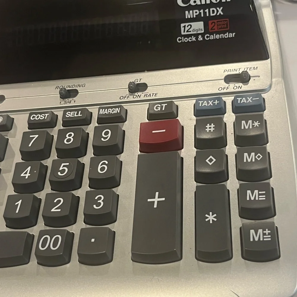Vintage Canon MP11DX Gray Calculator